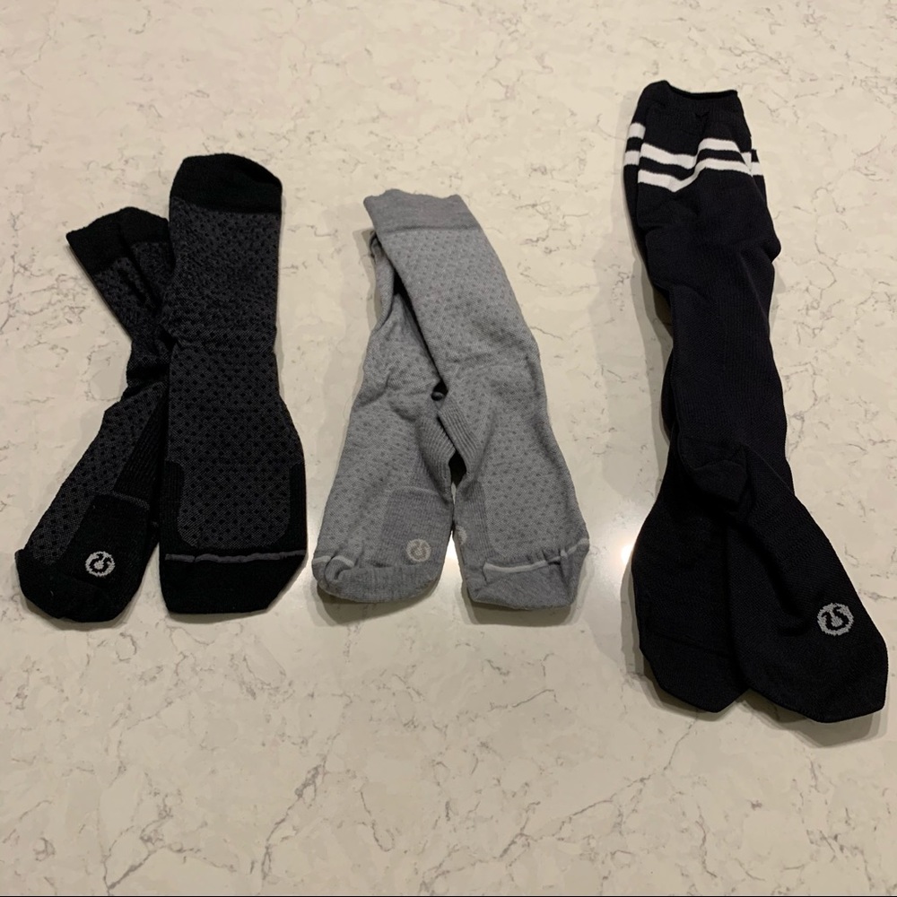 lululemon Compression Socks - set of 3